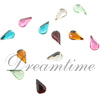 German Flat Back Pear Rhinestones